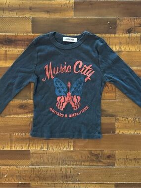Daydreamer Navy Long-Sleeve "Music City" Graphic Tee